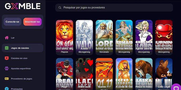 Imagem do site Gxmble